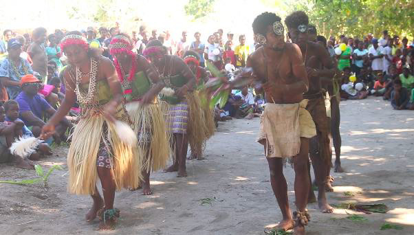 Siakole youth dancers putting on entertainment at Rara. Siakole youth dancers putting on entertainment at Rara.