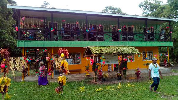 Gumu Primary School four block, two storey classroom.
